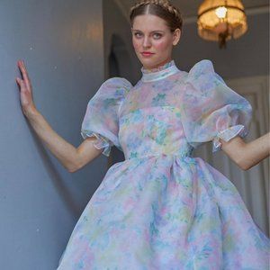 Selkie Sweet Corn Royal Puff Dress size XL (fits more like Selkie L)